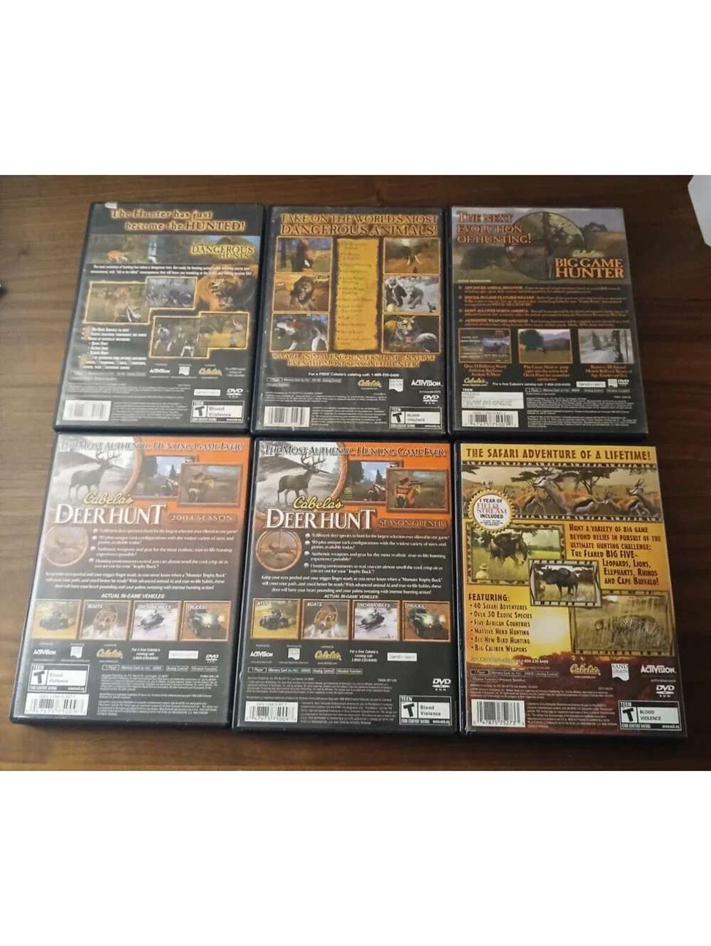 Cabela's (PlayStation 2) Mega Bundle Of 8 (READ)